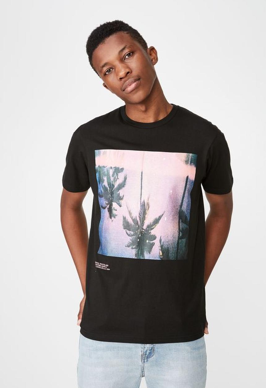 Cotton On - Wasteland tbar photo T-shirt - black