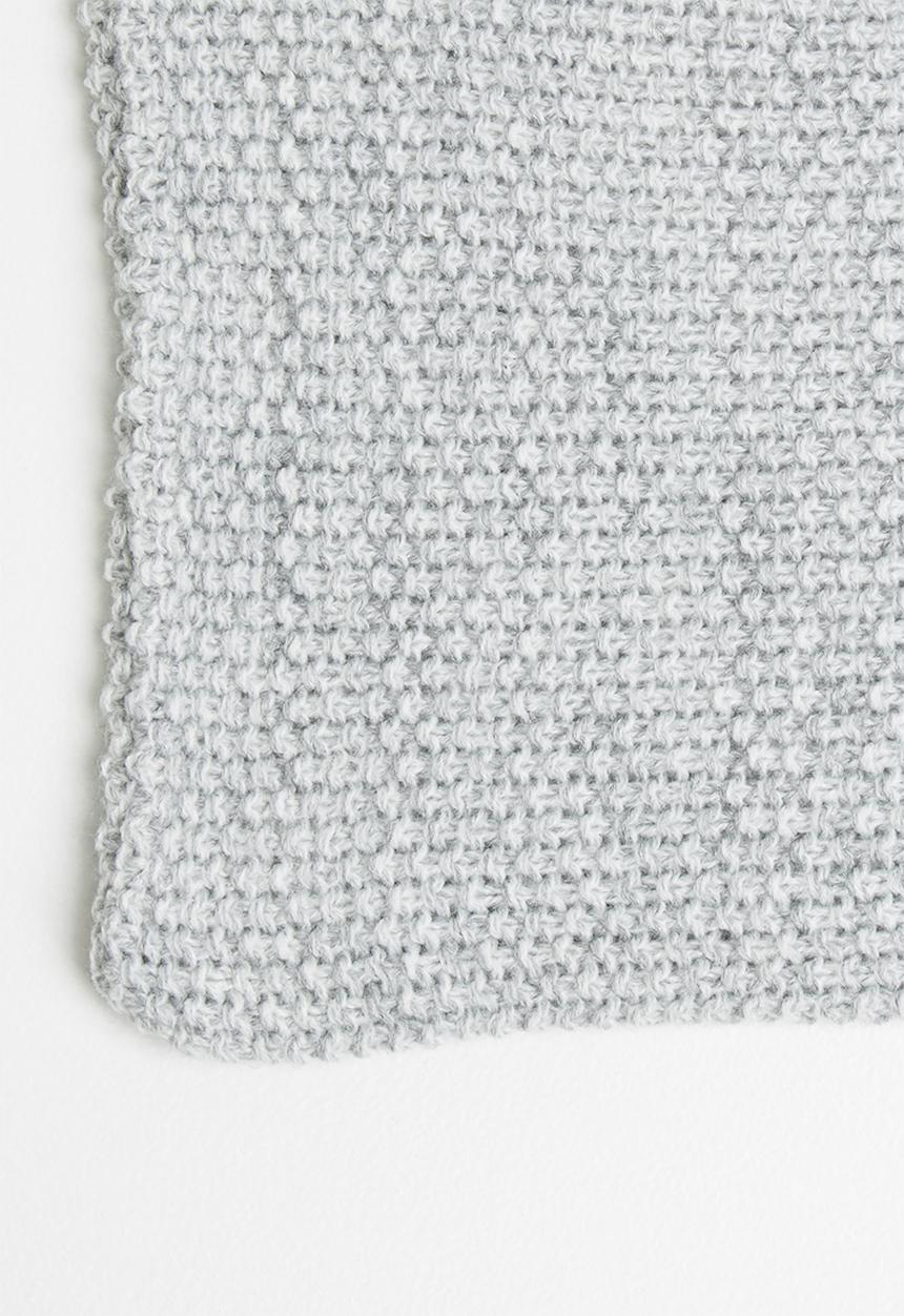 Superbalist - Moss stitch scarf - grey