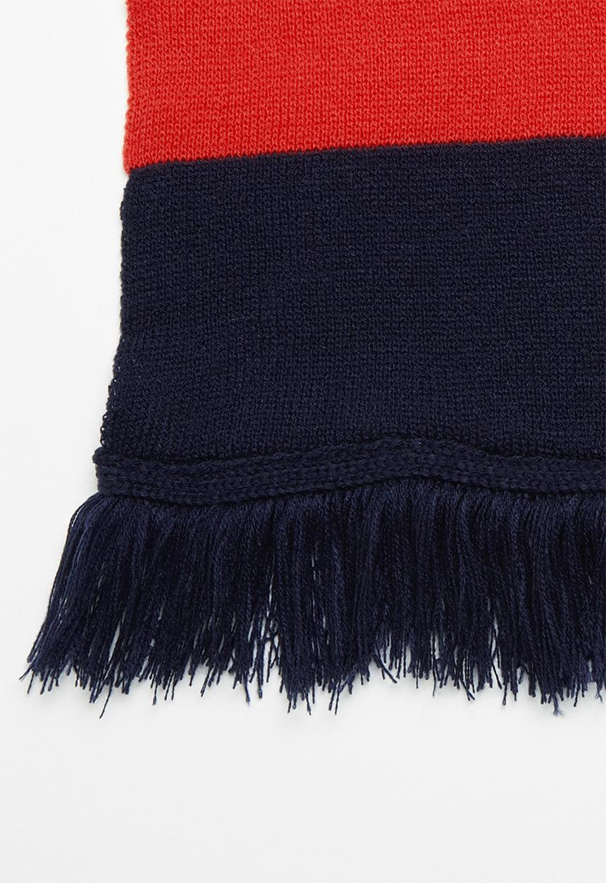 Superbalist - Broad stripe scarf - red & navy