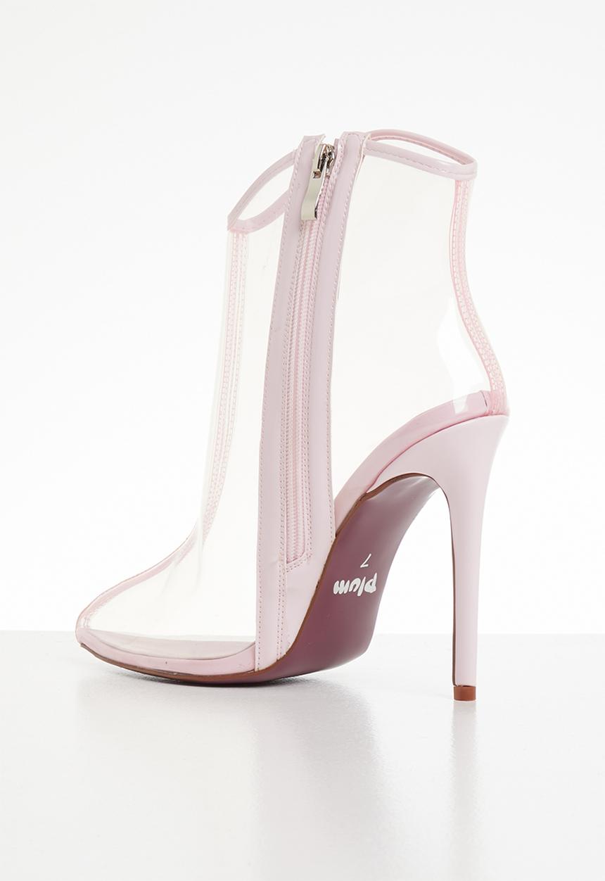 Plum - Translucent ankle boot - light pink