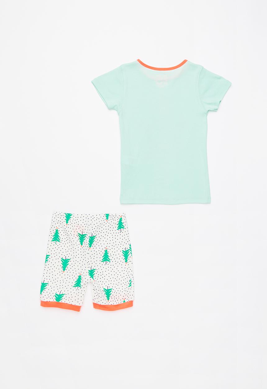 Cotton On - Joshua short sleeve santa pirate pyjama set - multi