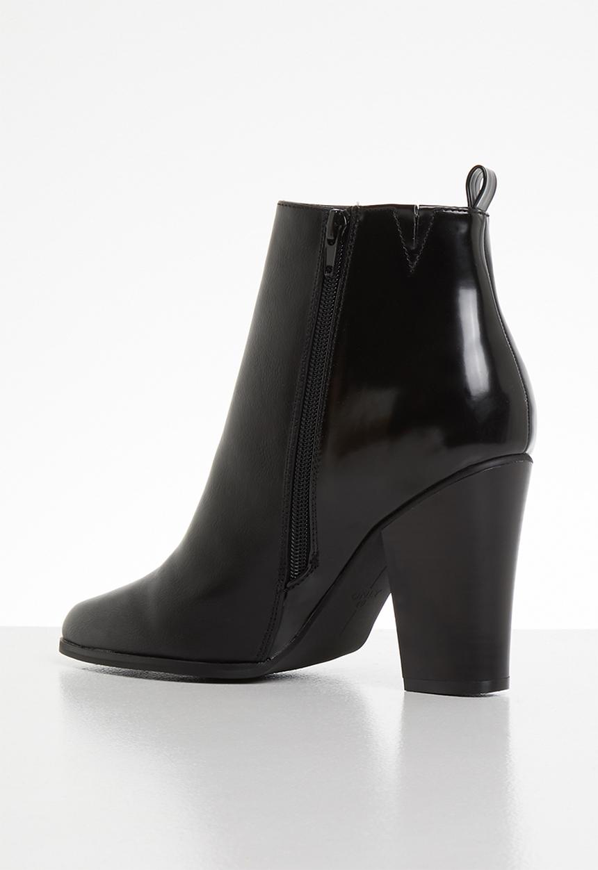 ONLY - Zip heeled bootie - black