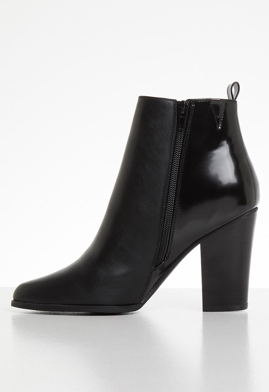 ONLY - Zip heeled bootie - black