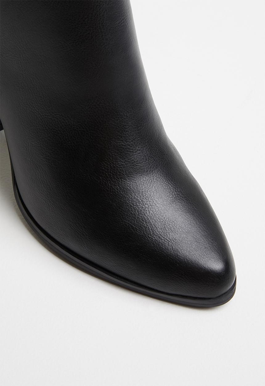ONLY - Zip heeled bootie - black