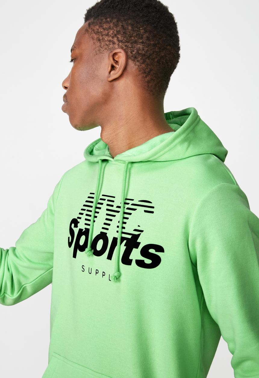 Cotton On - NYC sports supply fleece pullover  - green