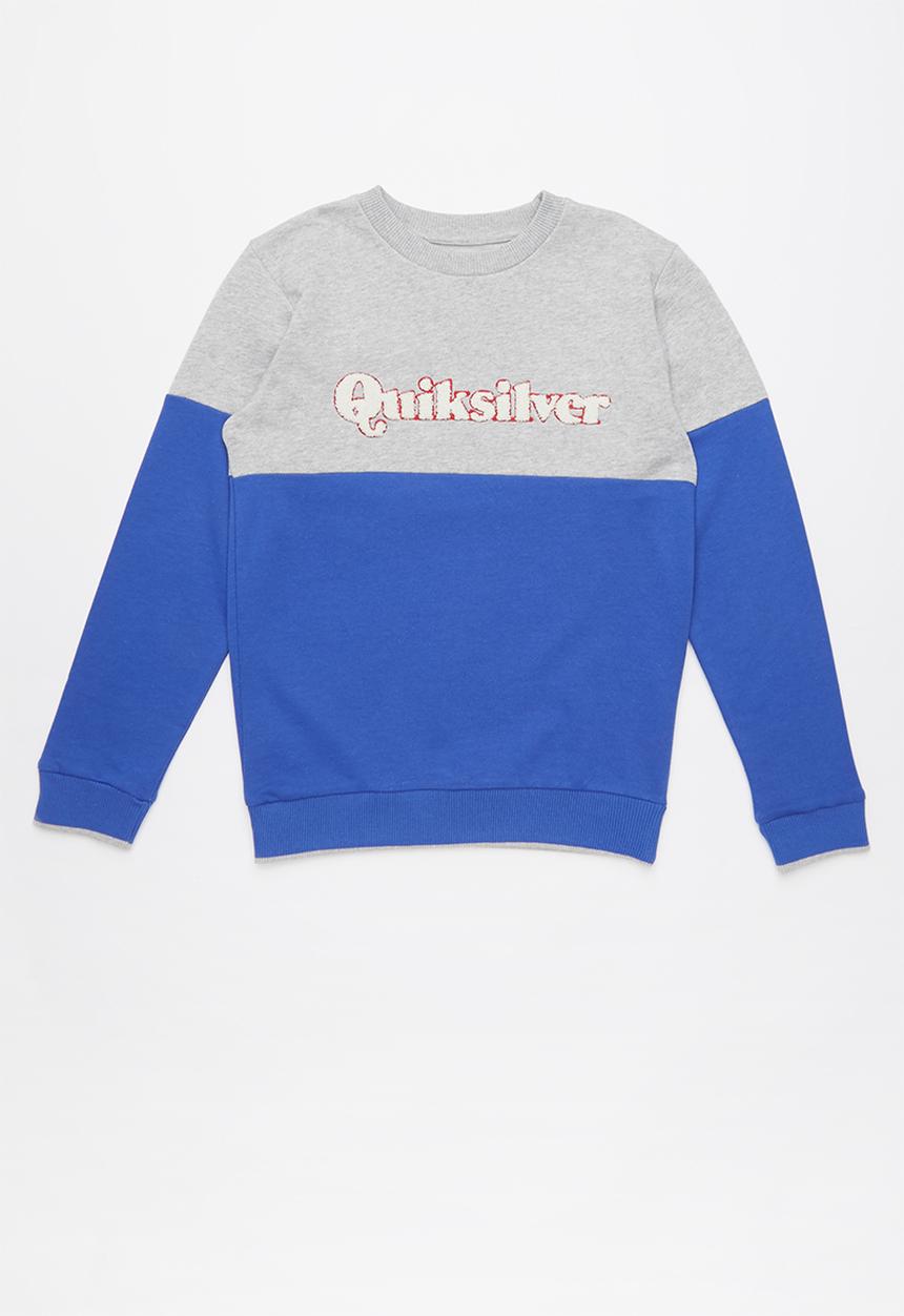 Quiksilver - Power slash crew youth - grey & blue