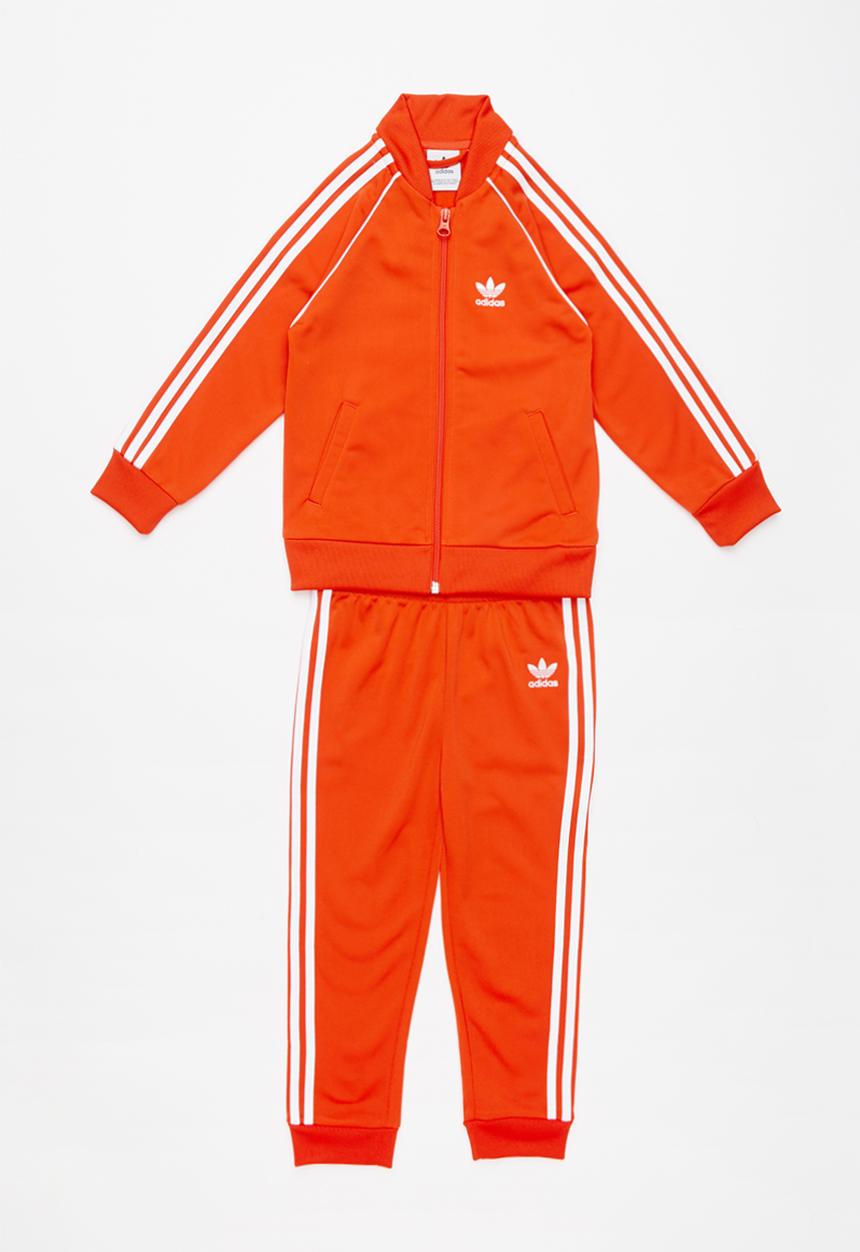 adidas Originals - Superstar track suit -  orange & white