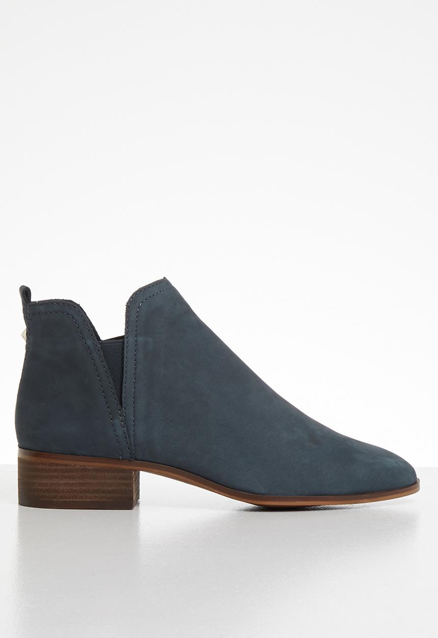 ALDO - Araecien leather boot - navy nubuck