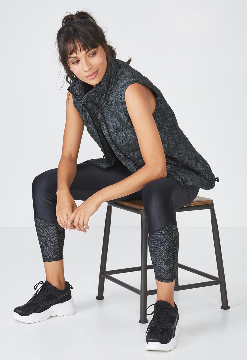 Cotton On - Jungle snake puffer vest  - grey
