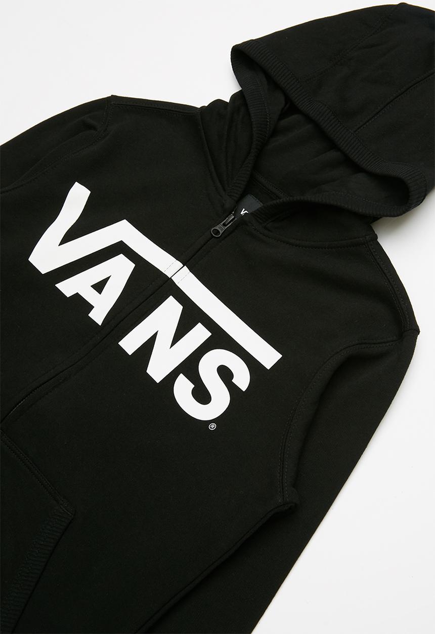 Vans - Vans classic zip hoodie boys - black & white