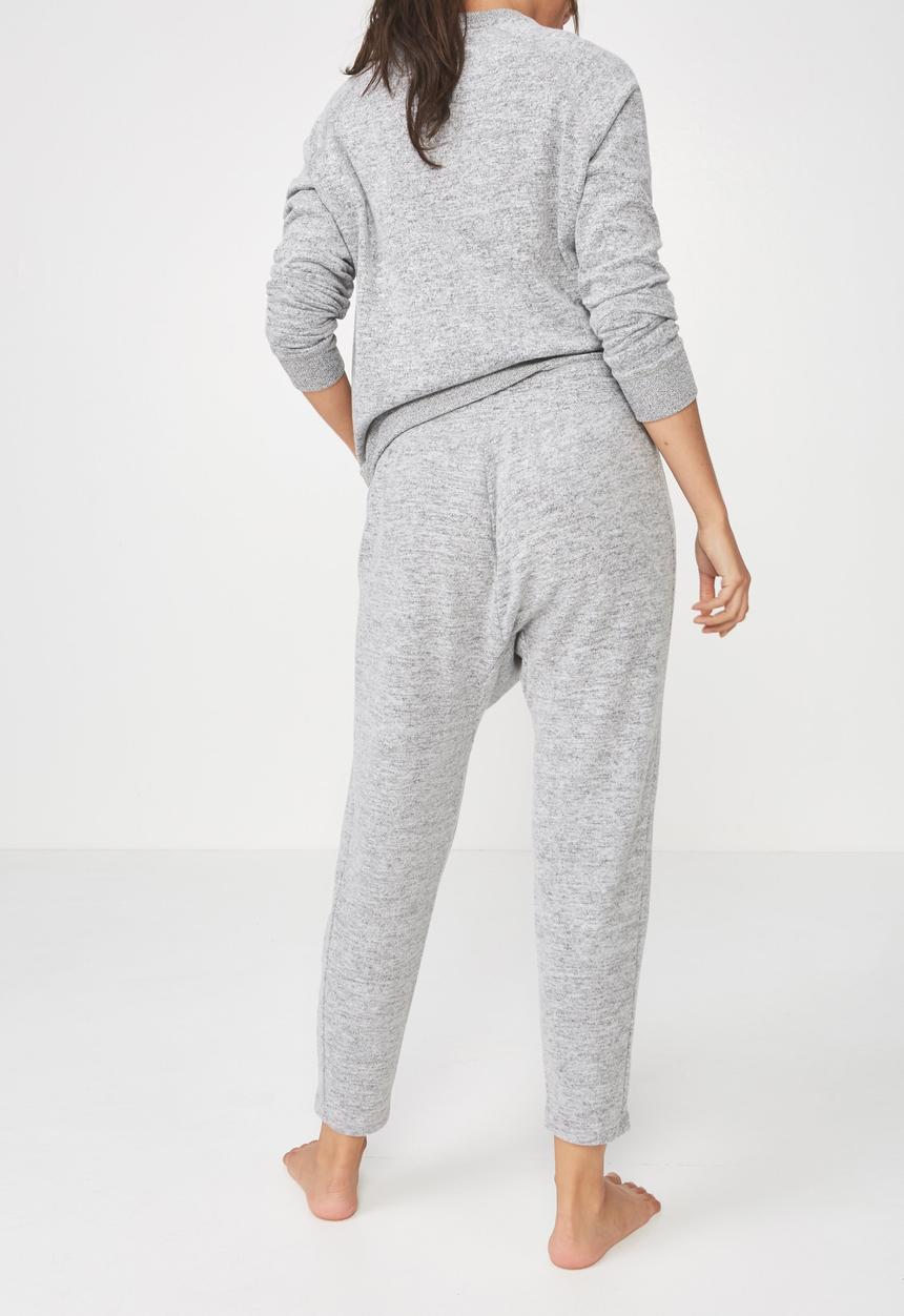 Cotton On - Supersoft drop crotch pant  - grey