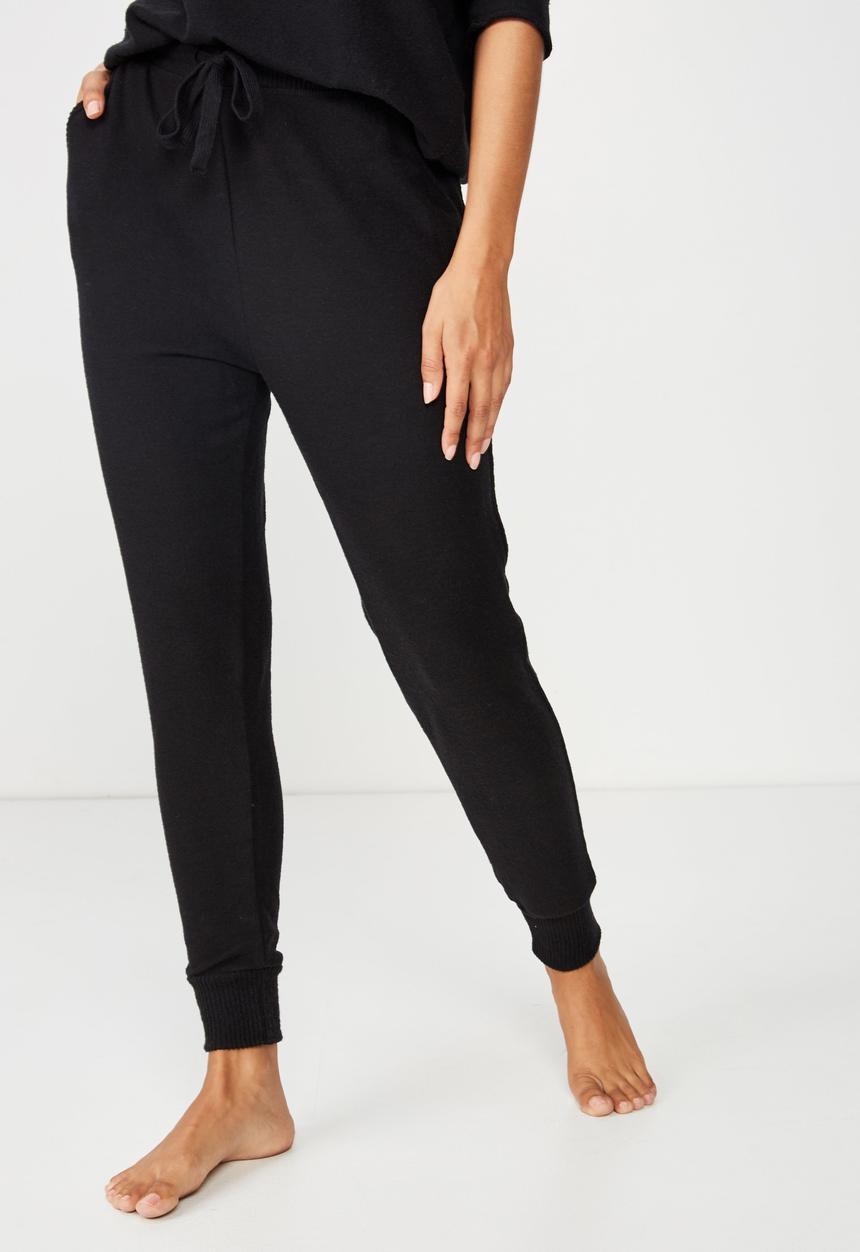 Cotton On - Supersoft slim fit pant  - black