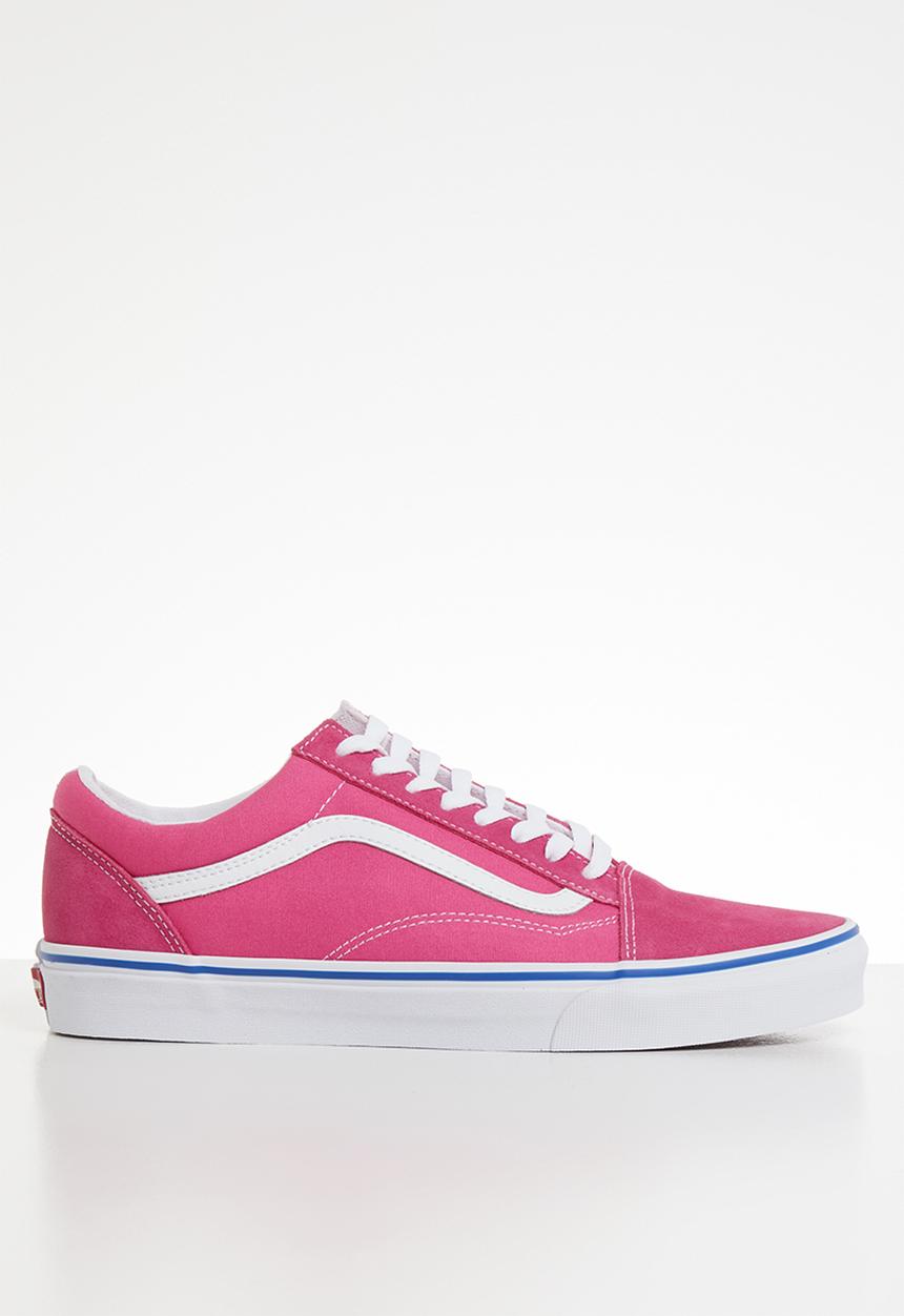 Vans - UA old skool - (suede/canvas) carmine rose & true white