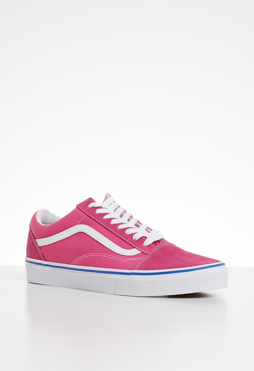 Vans - UA old skool - (suede/canvas) carmine rose & true white