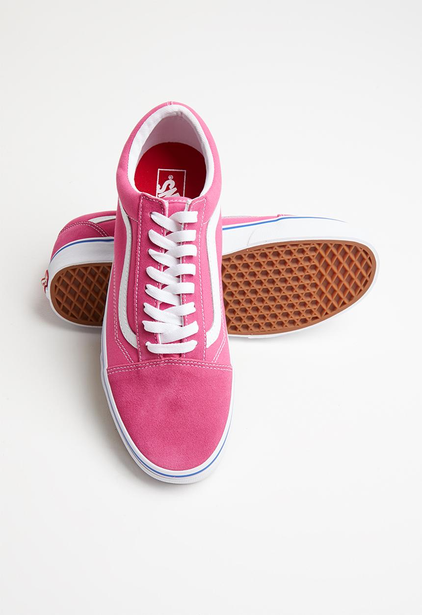 Vans - UA old skool - (suede/canvas) carmine rose & true white