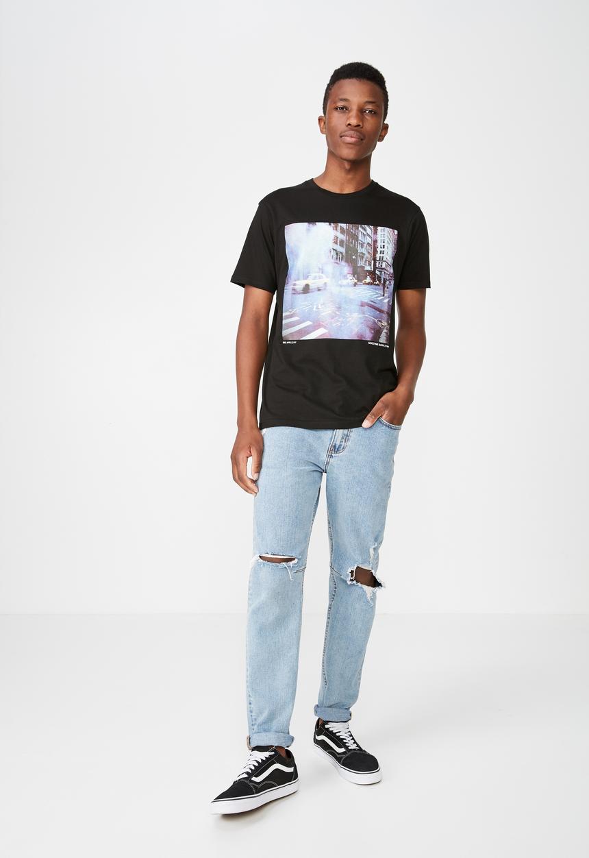 Cotton On - Cabs Tbar photo T-shirt - black
