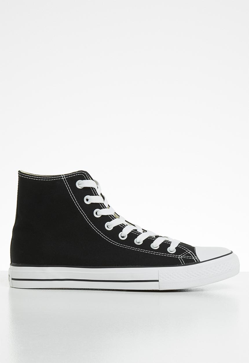 SOVIET - New Viper Hi Canvas Sneakers Black