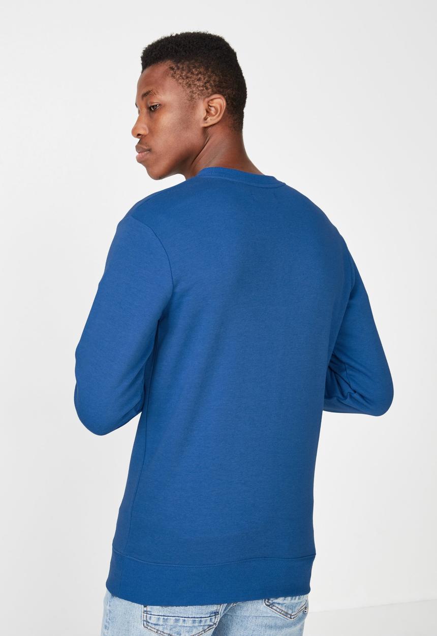 Cotton On - Ny district crew fleece - blue