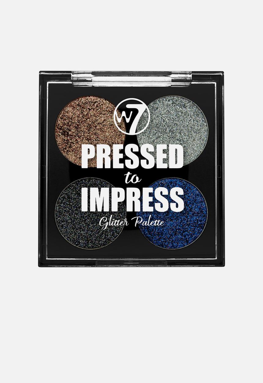 W7 Cosmetics - Pressed to Impress Glitter Palette - Icon