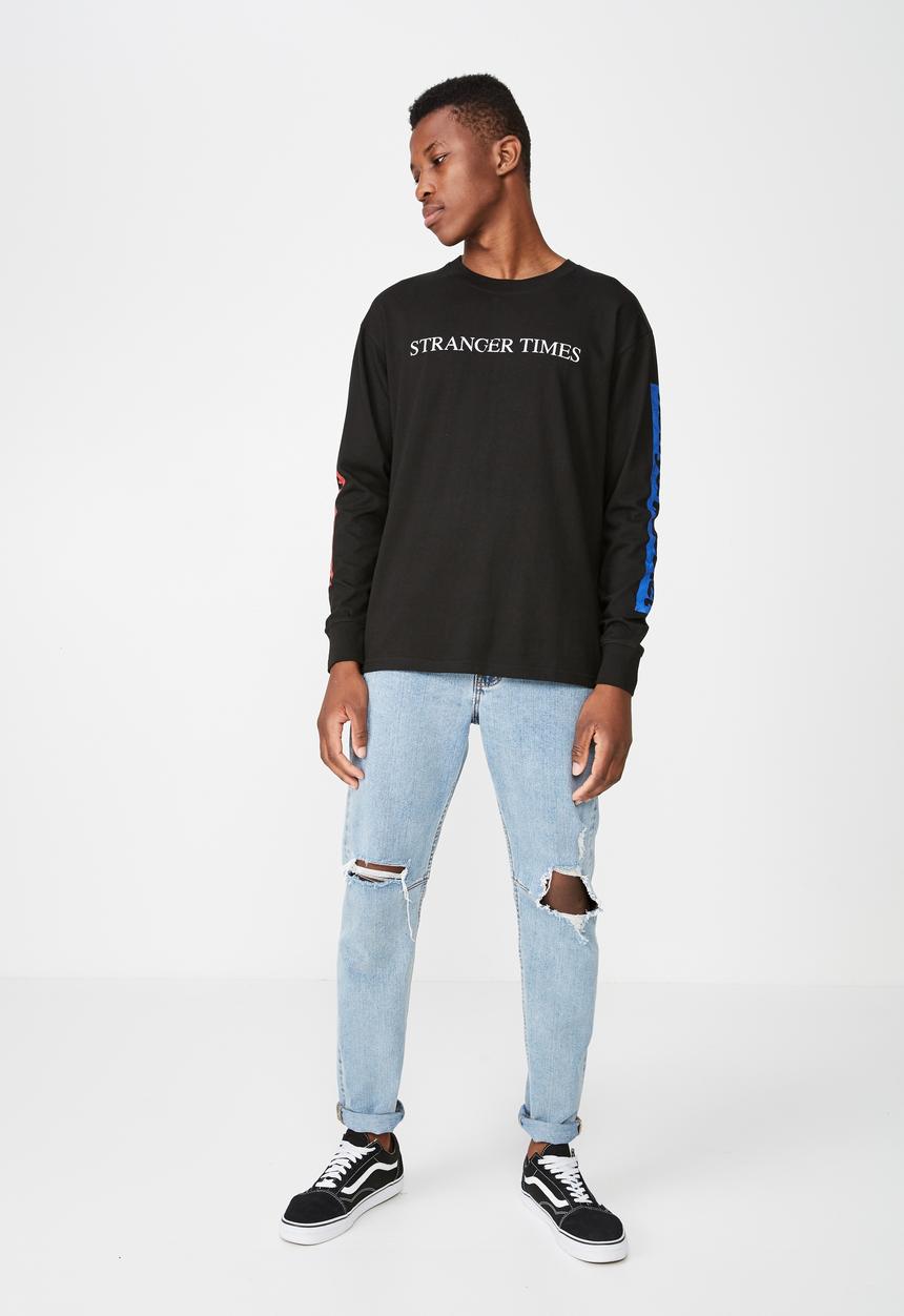 Cotton On - Stranger tbar long sleeve tee - black