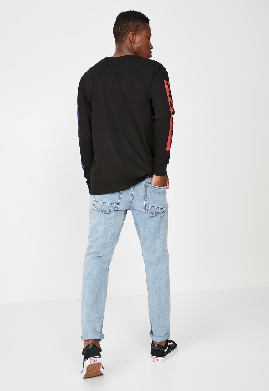 Cotton On - Stranger tbar long sleeve tee - black
