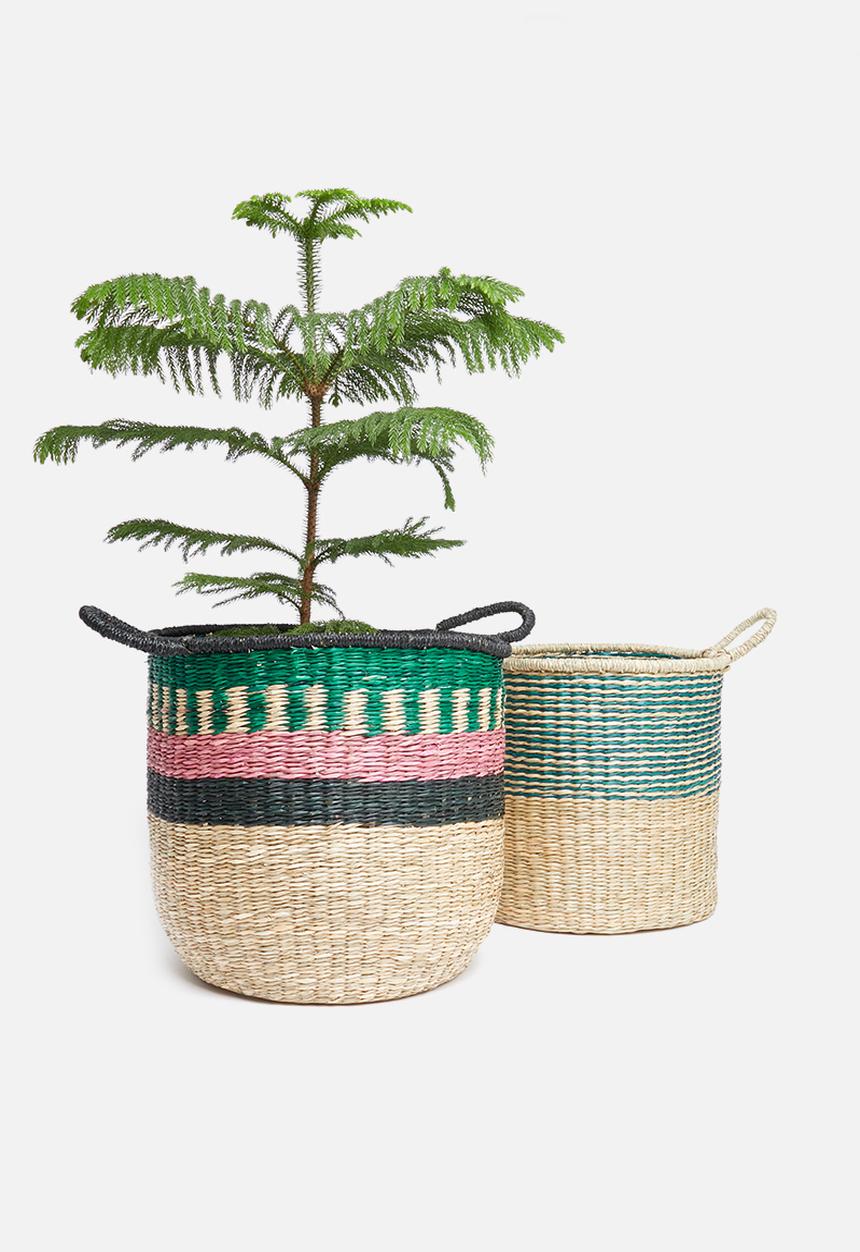 Sixth Floor - Serena striped basket - multi