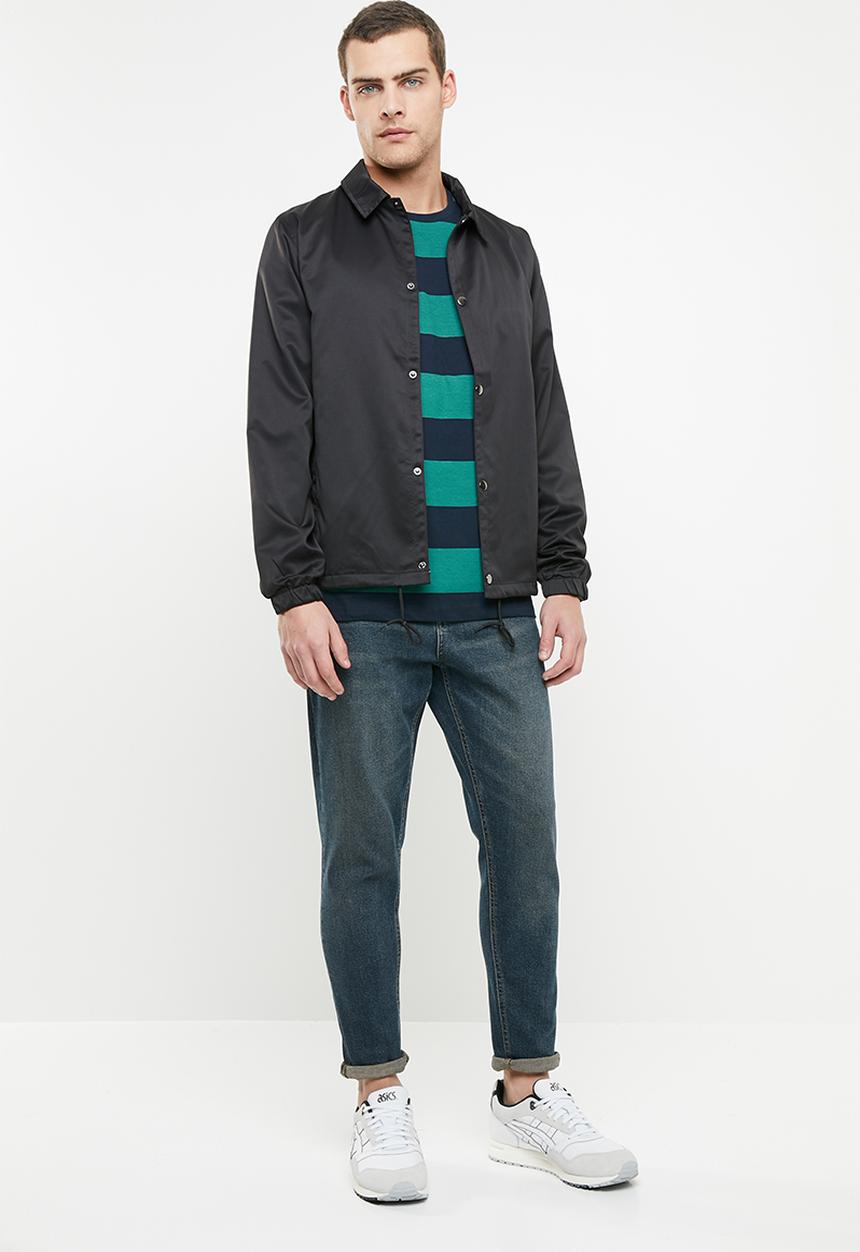 Superbalist - Wide stripe & plain 2 pack tees - multi