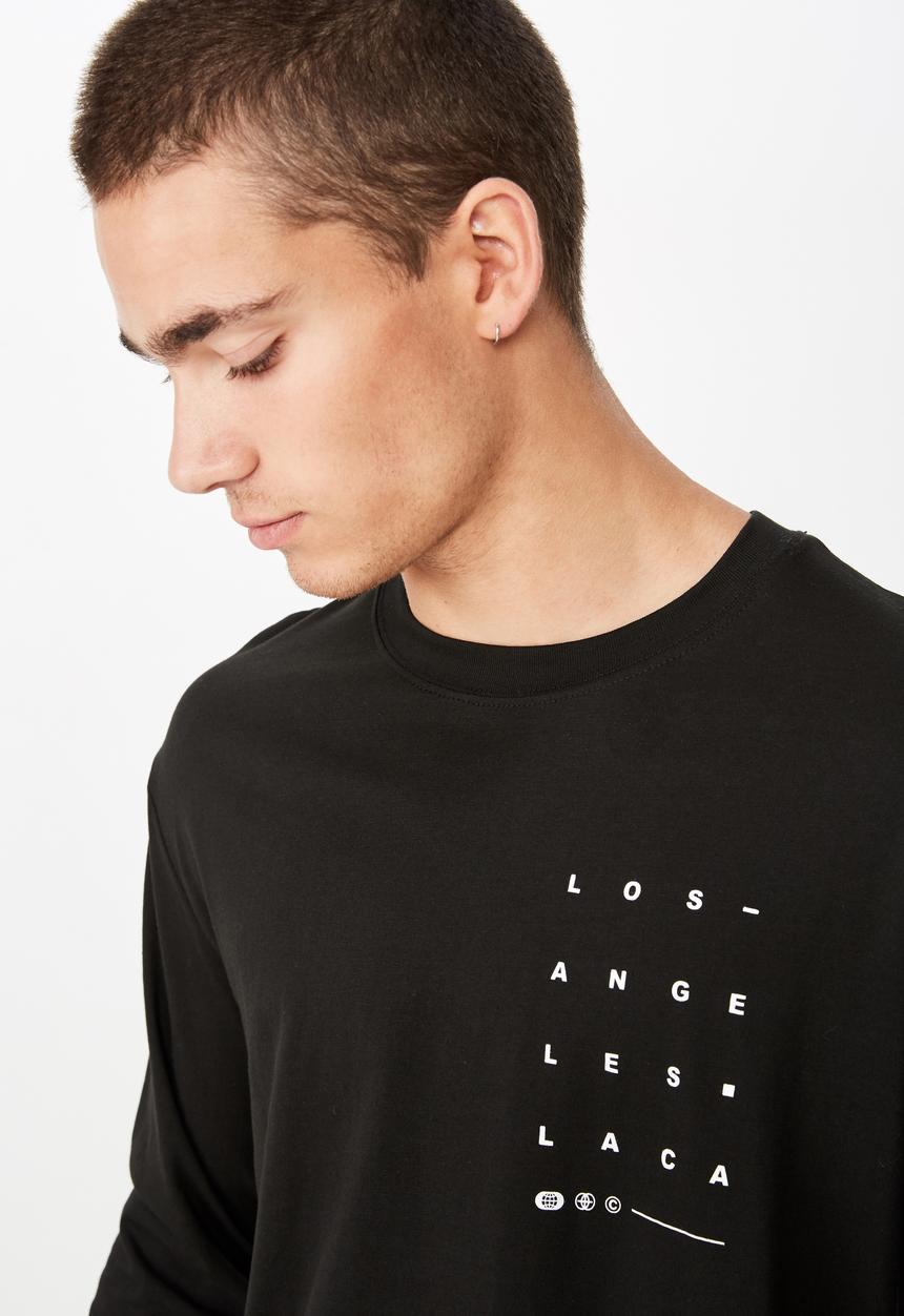 Cotton On - Tbar long sleeve tee - black