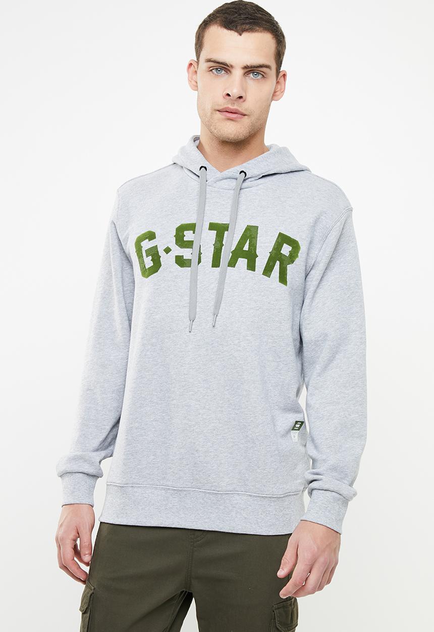 G-STAR - Halgen hooded sweater - grey