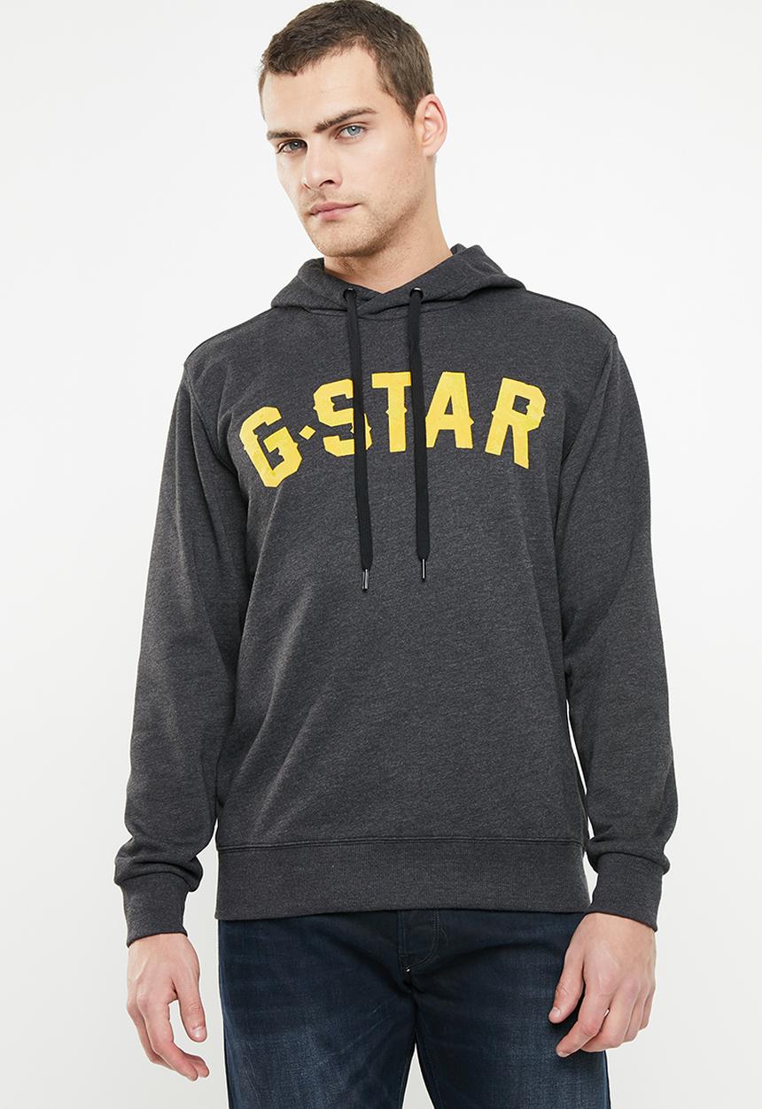 G-STAR - Halgen hoodedsweater - black