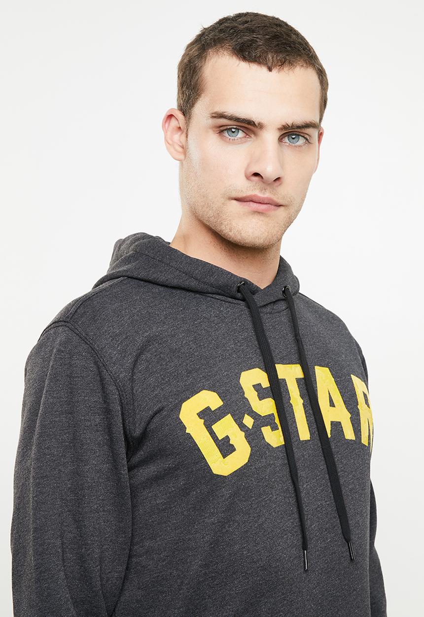 G-STAR - Halgen hoodedsweater - black