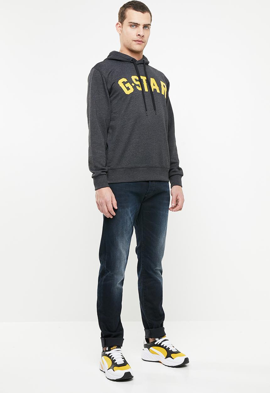 G-STAR - Halgen hoodedsweater - black