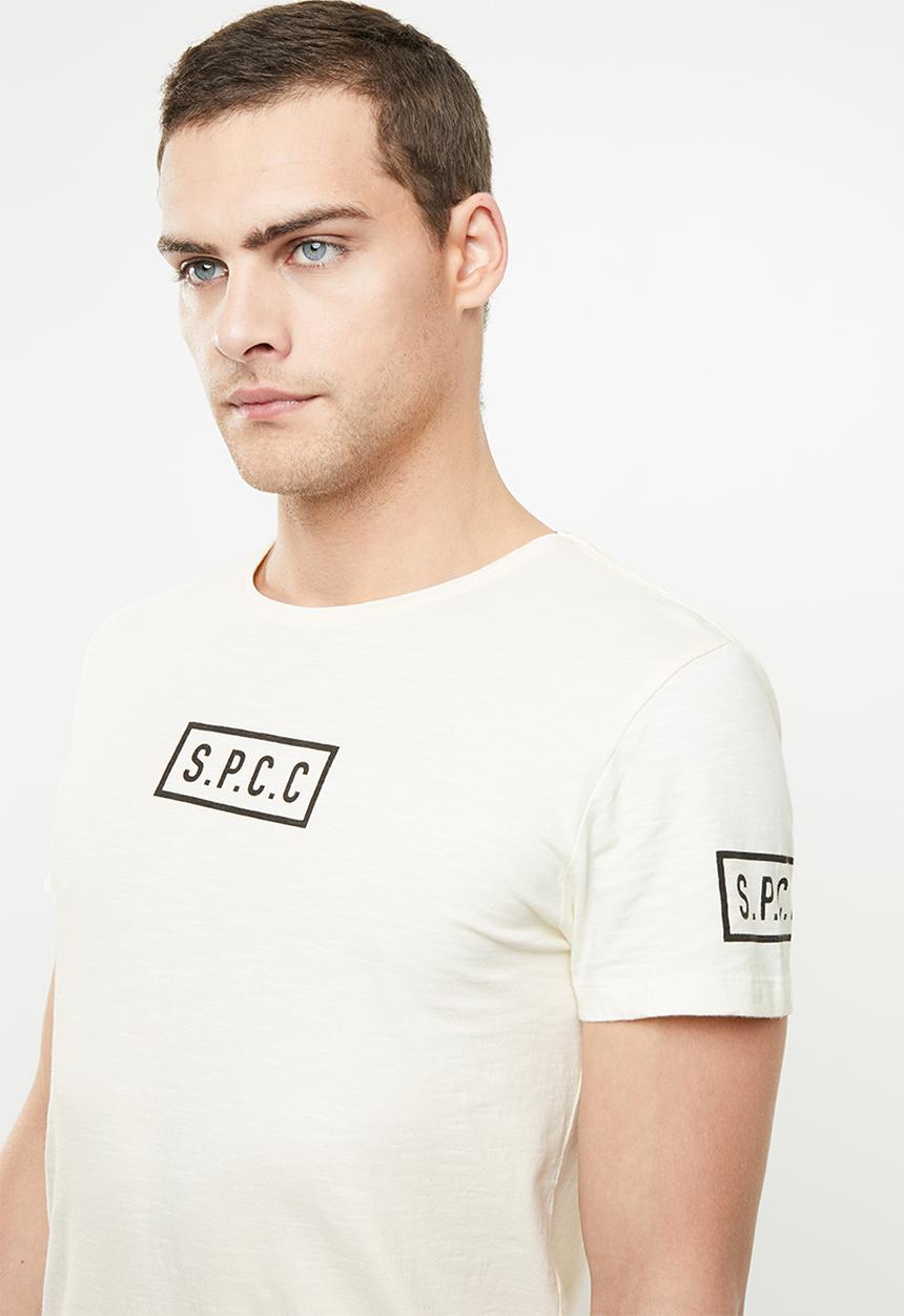 S.P.C.C - Falcon short sleeve tee - cream