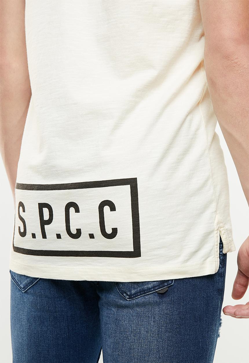 S.P.C.C - Falcon short sleeve tee - cream