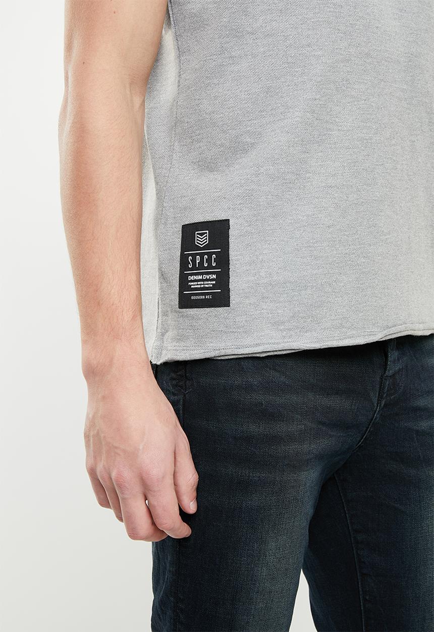 S.P.C.C - Oversized pique tee - grey