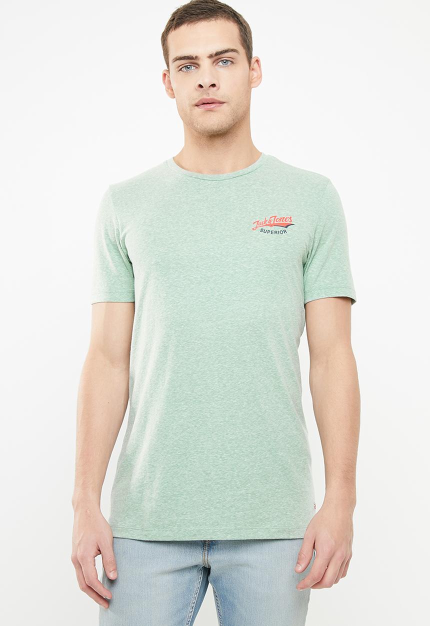 Jack & Jones - Summertime small short sleeve crew neck tee - green 