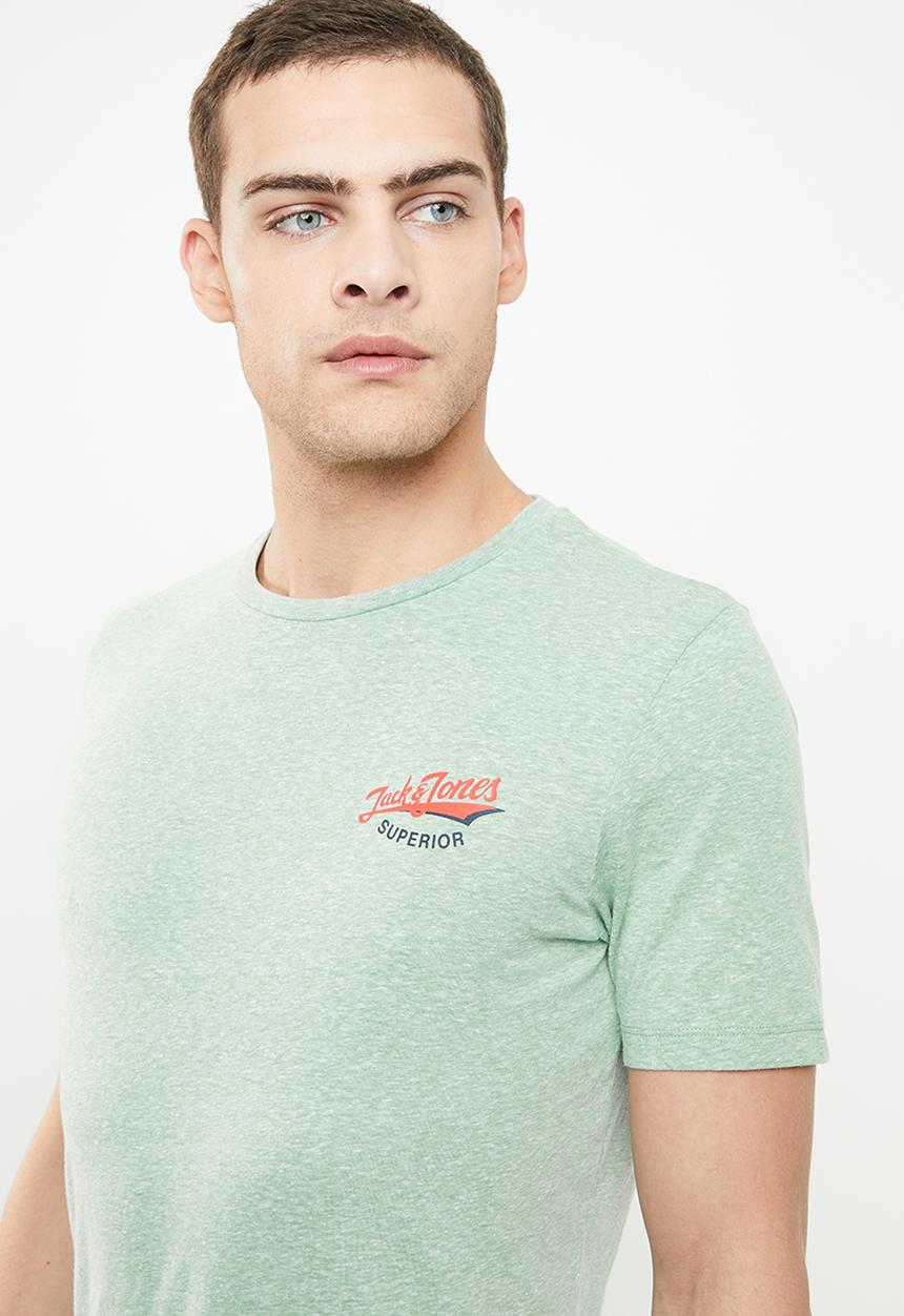 Jack & Jones - Summertime small short sleeve crew neck tee - green 
