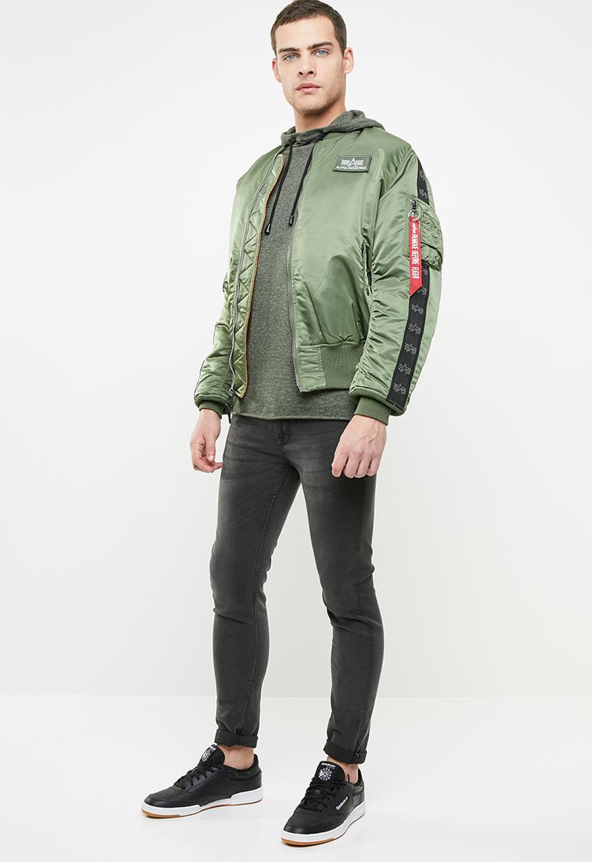 Alpha Industries - Ma-1 tape sa reversable jacket - green