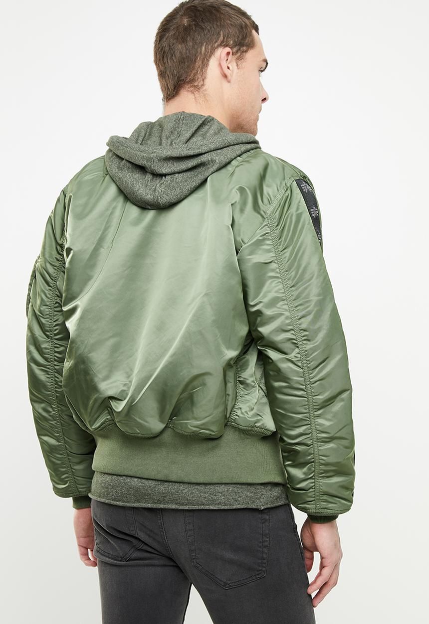 Alpha Industries - Ma-1 tape sa reversable jacket - green