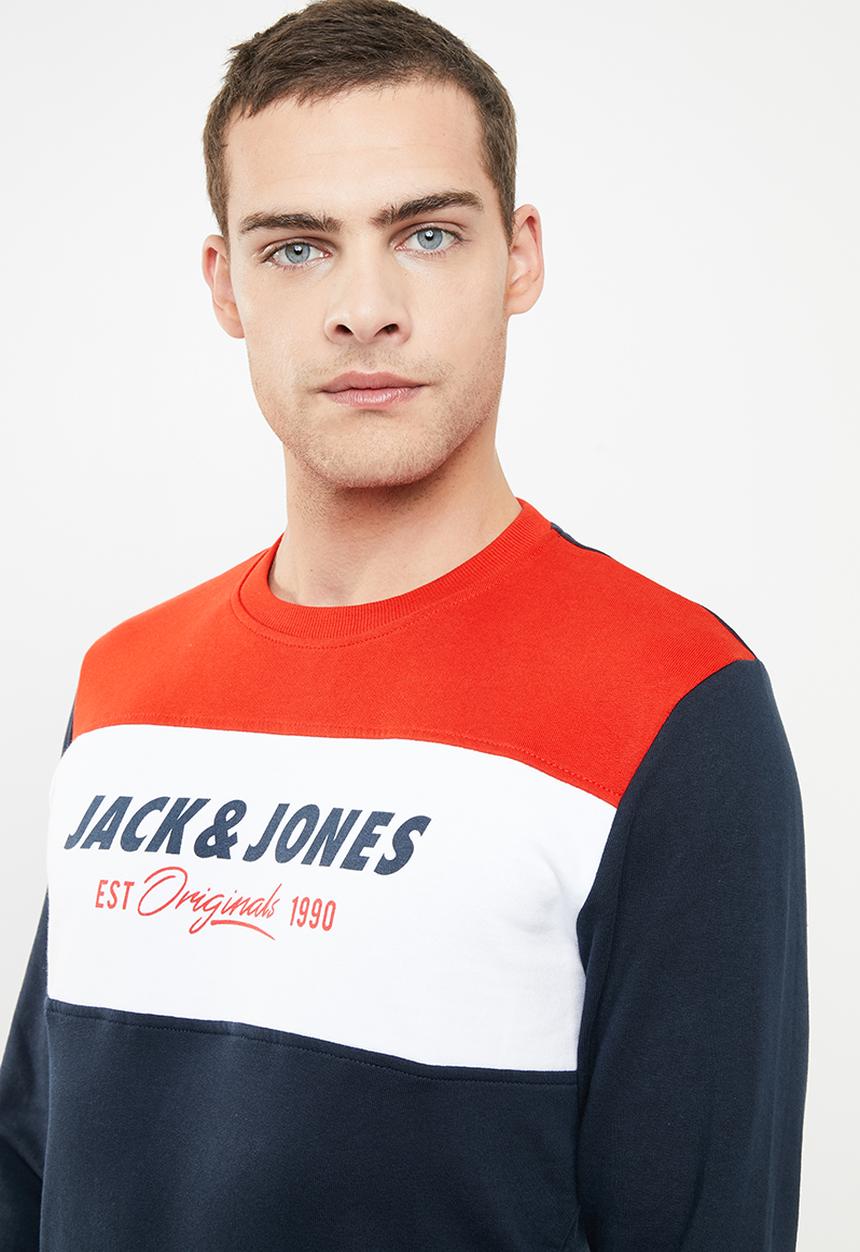 Jack & Jones - Shakedown crew neck sweat - multi