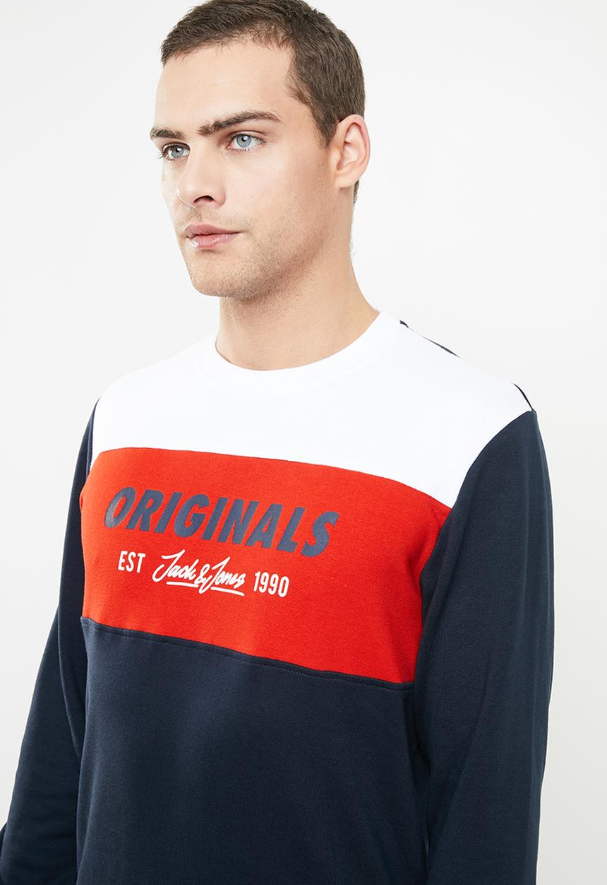 Jack & Jones - Shakedown crew neck sweat - multi