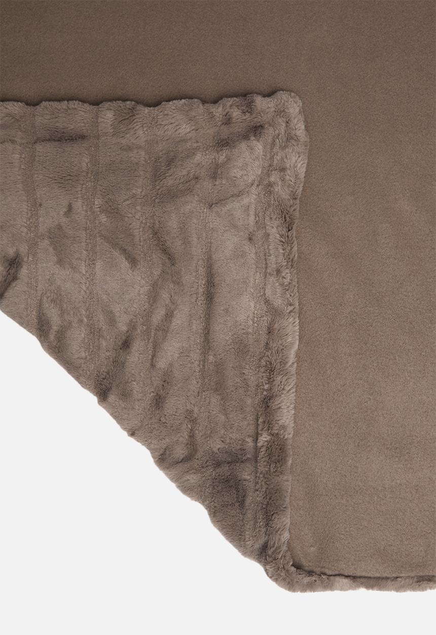 Hertex Haus - Mink faux fur throw - mauve