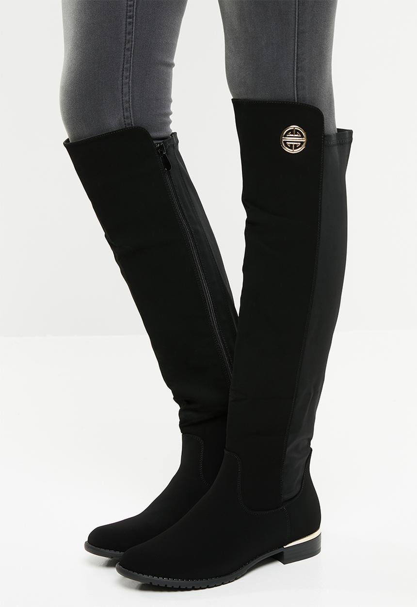 Miss Black - Over the knee boot - black