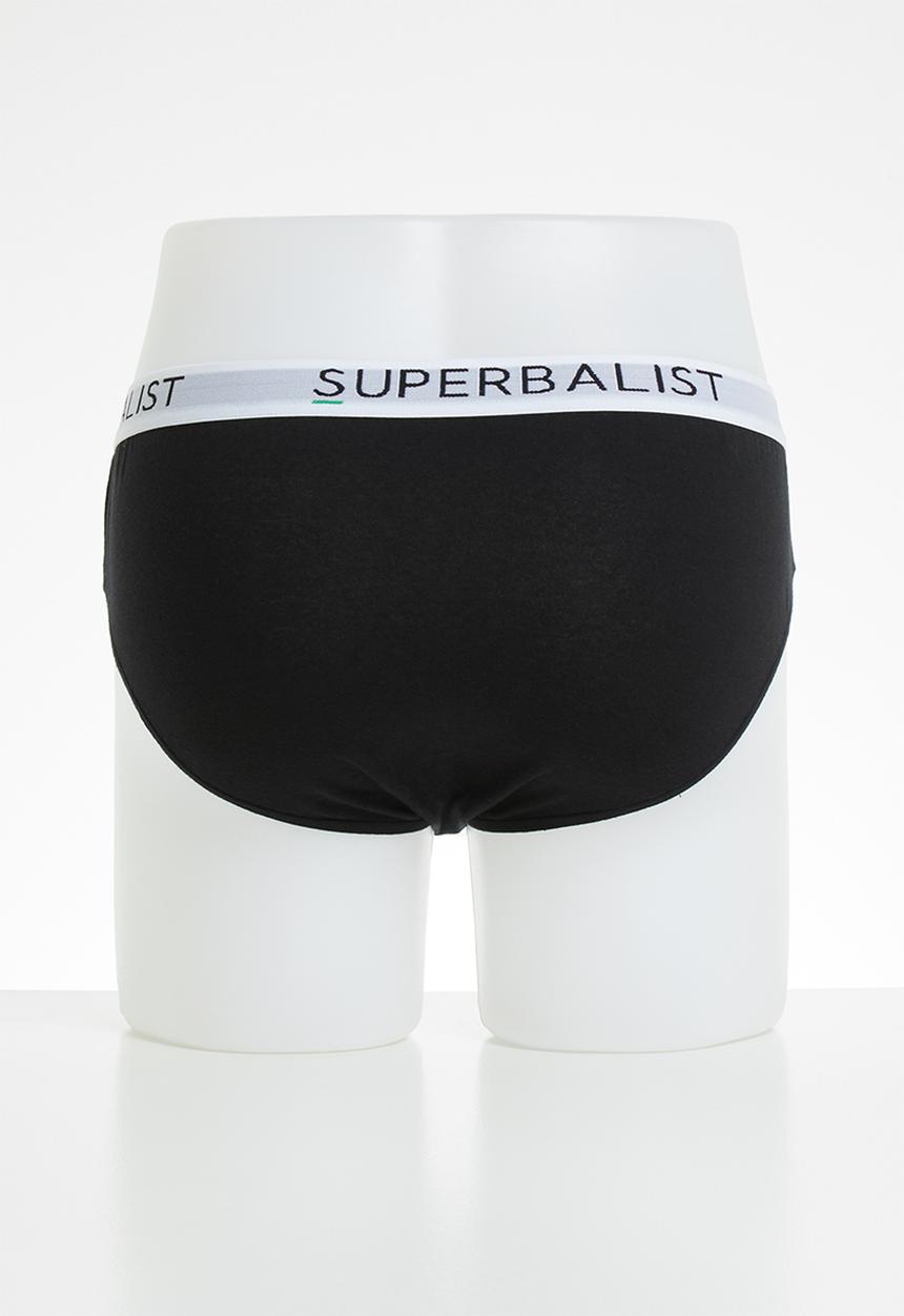 Superbalist - 3-pack jersey briefs - black