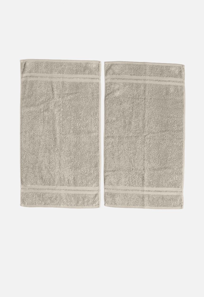 Club Classique - Grace hand towel set of 2 - cement