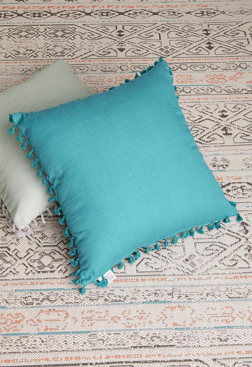 Sixth Floor - Lula cushion cover - pagoda blue