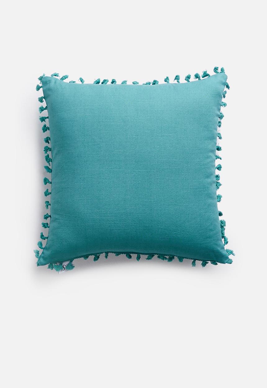 Sixth Floor - Lula cushion cover - pagoda blue