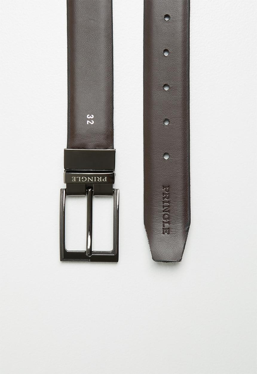 Pringle of Scotland - Harmon rev belt - black & brown