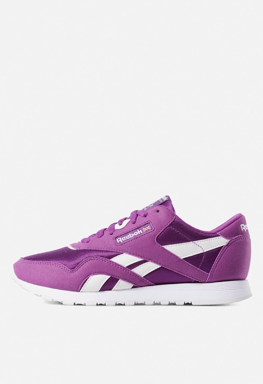 Reebok - Cl nylon colour - colour-aubergine/white