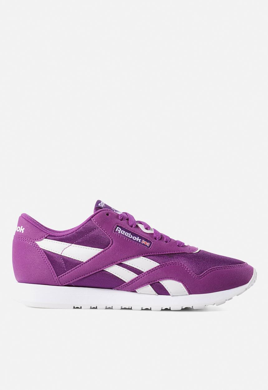 Reebok - Cl nylon colour - colour-aubergine/white
